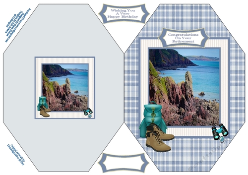 Coastal Walks - Cut And Fold Card
