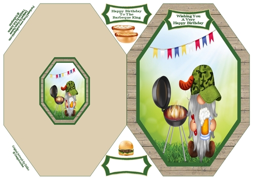 The Barbeque Gnome - Octagon Card