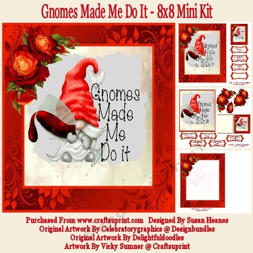 Gnomes Made Me Do It - 8x8 Mini Kit