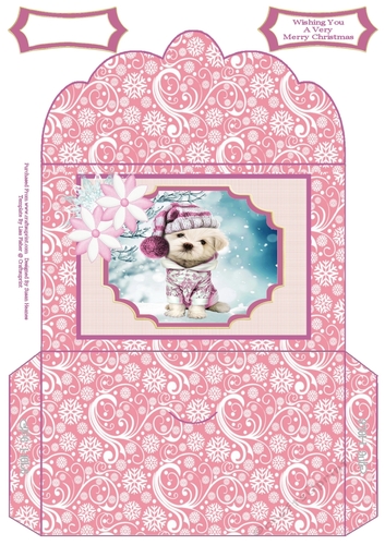 Sweet Little Doggy Christmas Wishes - Money Wallet