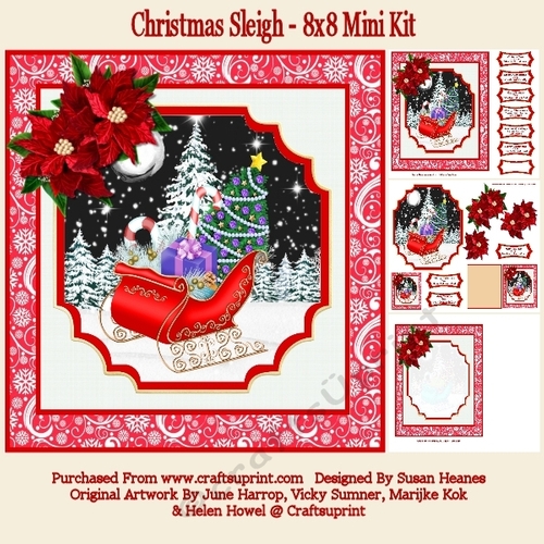 Christmas Sleigh - 8x8 Mini Kit