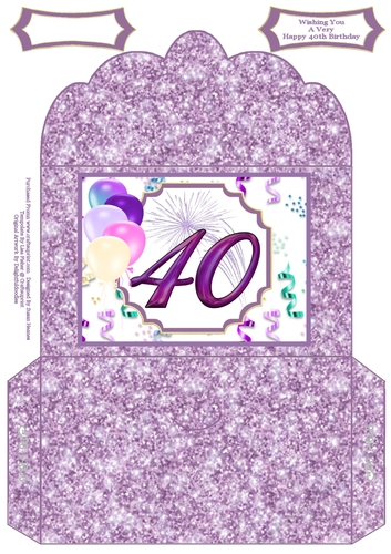 Happy 40th Birthday Wishes - Money Wallet