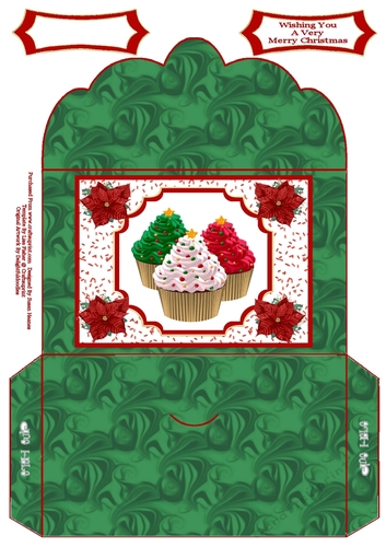 Beautiful Christmas Cupcakes - Money Wallet