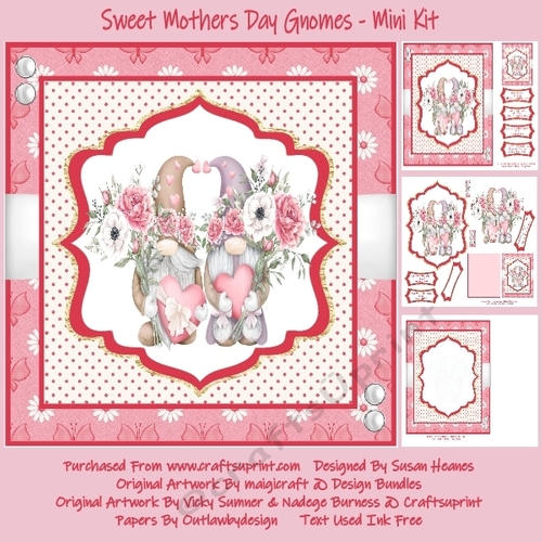 Sweet Mothers Day Gnomes - Mini Kit
