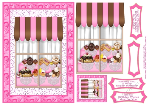 Sweet, Yummy Treats In The Bakery Window