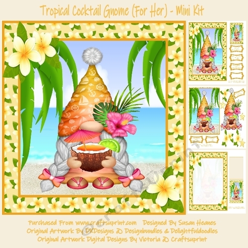 Tropical Cocktail Gnome (For Her) - Mini Kit