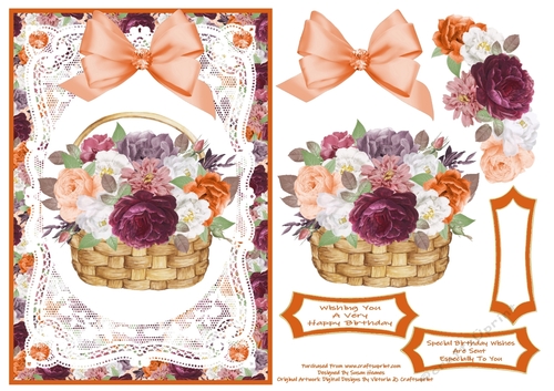 Beautiful Autumn Floral Basket