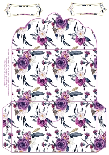 Rose And Thistle - Money Wallet, With Greeting Tags