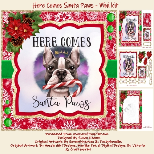 Here Comes Santa Paws - Mini Kit