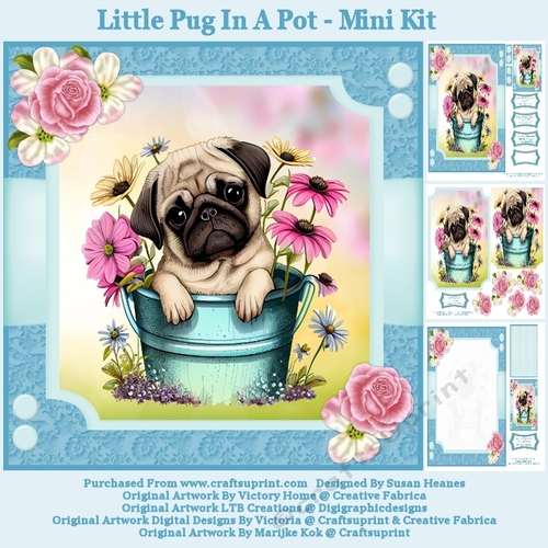 Little Pug In A Pot - Mini Kit