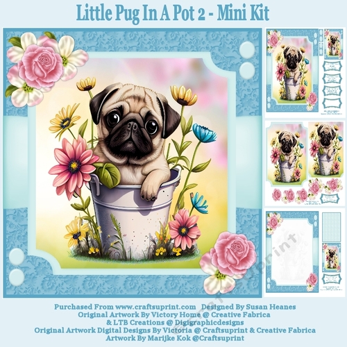 Little Pug In A Pot 2 - Mini Kit
