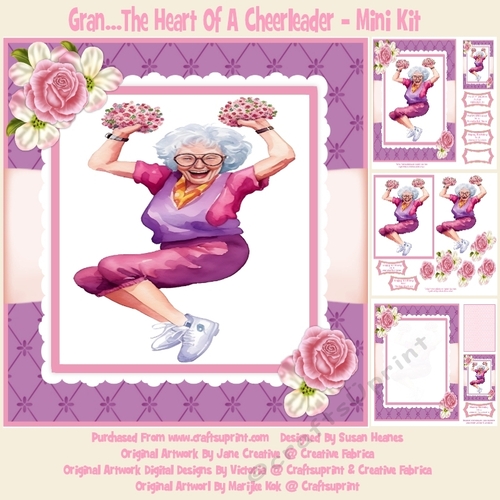 Gran...The Heart Of A Cheerleader - Mini Kit