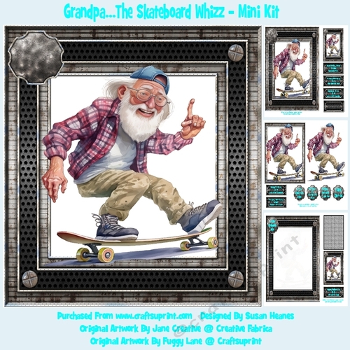 Grandpa...The Skateboard Whizz - Mini Kit