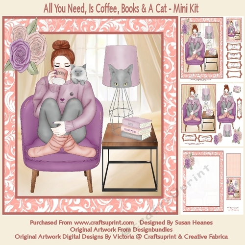 All You Need, Is Coffee, Books & A Cat - Mini Kit