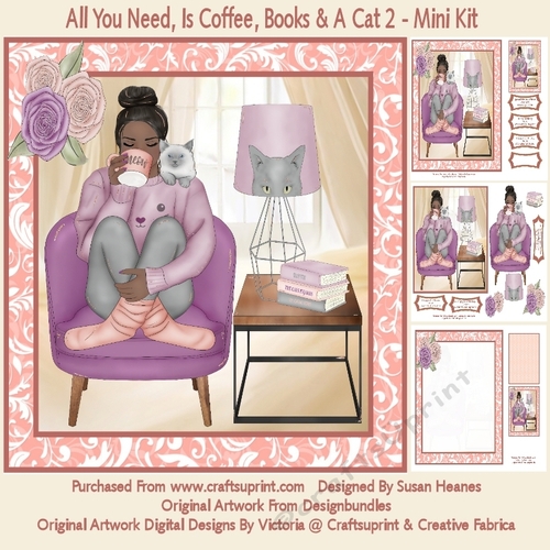 All You Need, Is Coffee, Books & A Cat 2 - Mini Kit