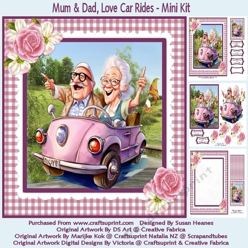 Mum & Dad, Love Car Rides - Mini Kit