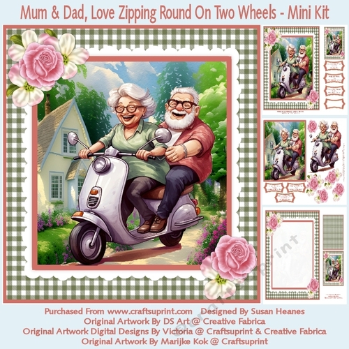 Mum & Dad, Love Zipping Round On Two Wheels - Mini Kit