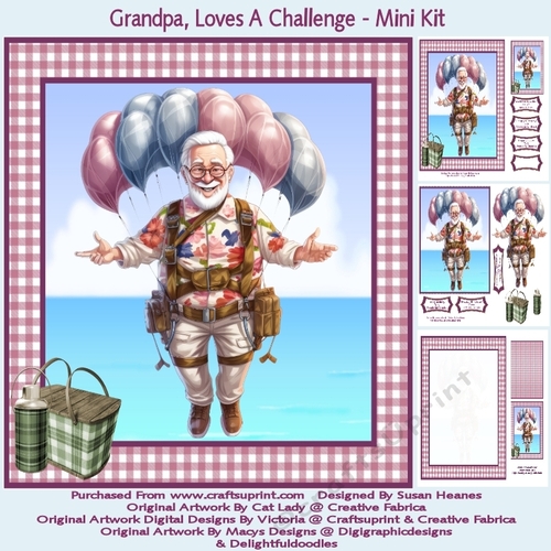 Grandpa, Loves A Challenge - Mini Kit