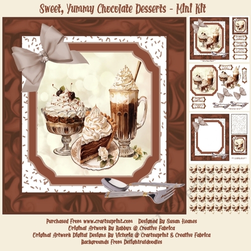 Sweet, Yummy Chocolate Desserts - Mini Kit