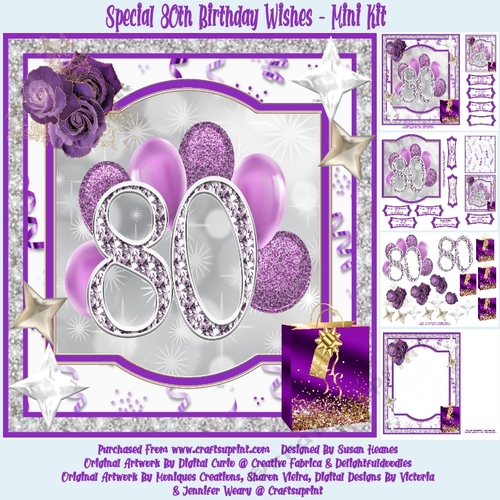 Special 80th Birthday Wishes - Mini Kit