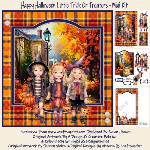 Happy Halloween Little Trick Or Treaters - Mini Kit