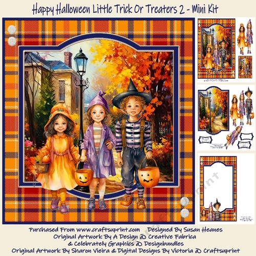 Happy Halloween Little Trick Or Treaters 2 - Mini Kit