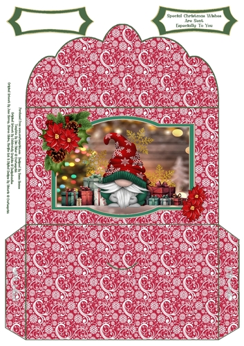 Christmas Present Gnome - Money Wallet
