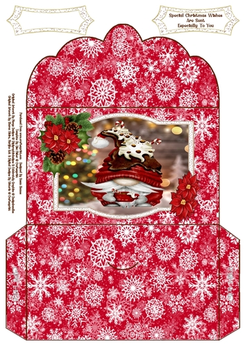Hot Chocolate Christmas Gnome - Money Wallet