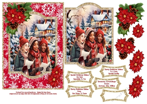Christmas Carol Singers - 5x7
