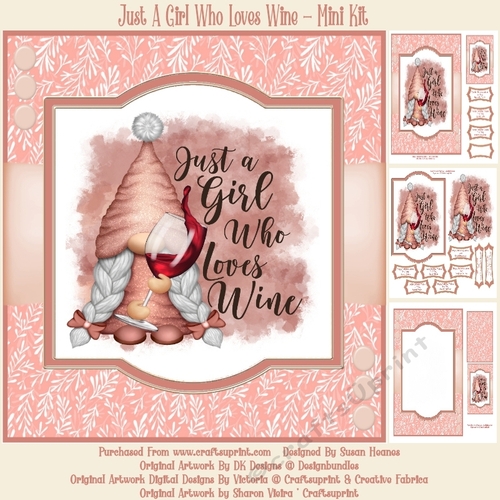 Just A Girl Who Loves Wine - Mini Kit