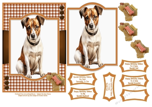 Sweet Little Jack Russel - 5x7