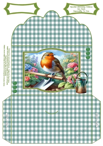 Robin In the Garden - Money Wallet