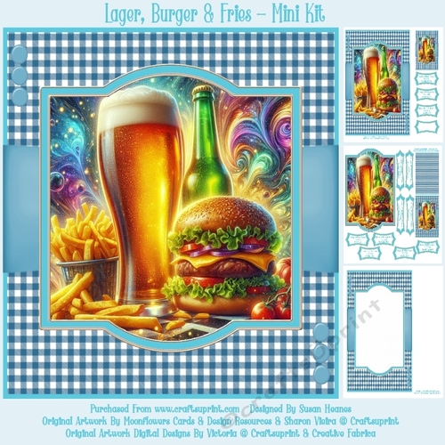 Lager, Burger & Fries - Mini Kit