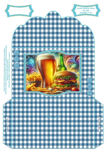 Lager, Burger & Fries - Money Wallet