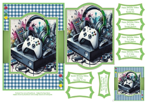 For A Birthday Gamer - 5x7