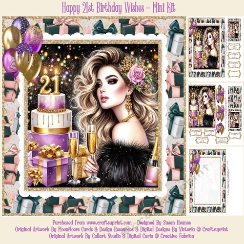 Happy 21st Birthday Wishes - Mini Kit
