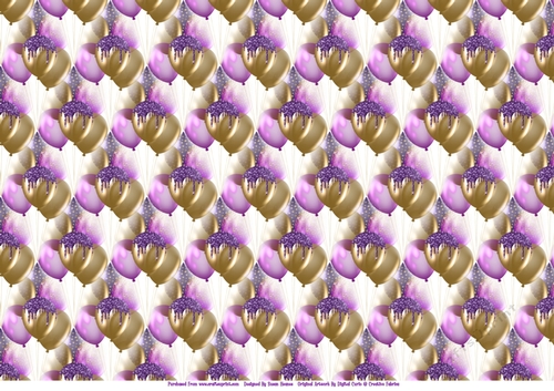 Purple And Gold Party Balloons - Paper