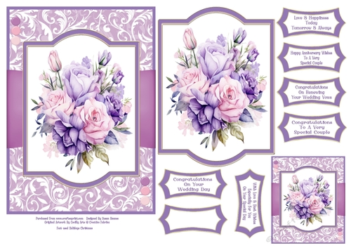 Beautiful Roses & Lisianthus - 5x7