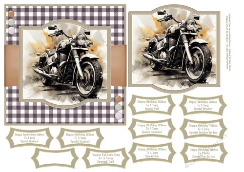 A Vintage Motor Bike - 6x6