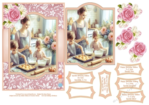 Baking Time With Mum - 5x7