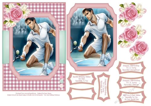For The Love Of Tennis - 5x7