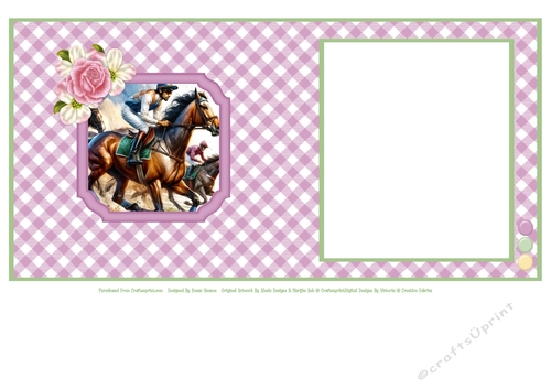 A Day At The Races - 6x6 Insert