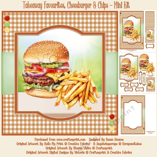 Takeaway Favourites, Cheeseburger & Chips - Mini Kit