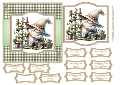 The Garden Pea Gnome - 6x6