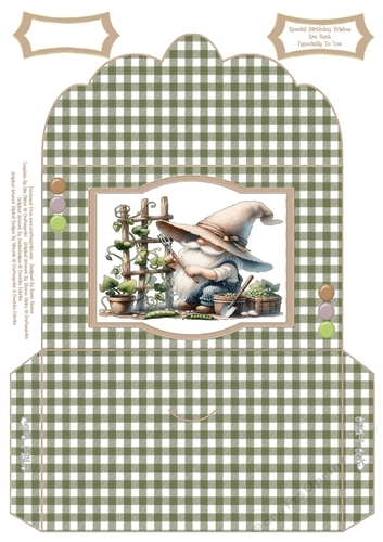 The Garden Pea Gnome - Money Wallet
