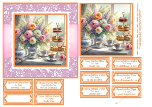 Afternoon Tea - 6x6