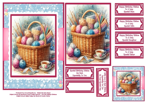 The Knitting Basket - 5x7