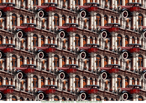 Vintage Car On A City Street - Paper