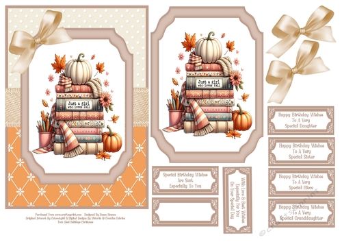 Just A Girl Who Loves Fall - 5x7