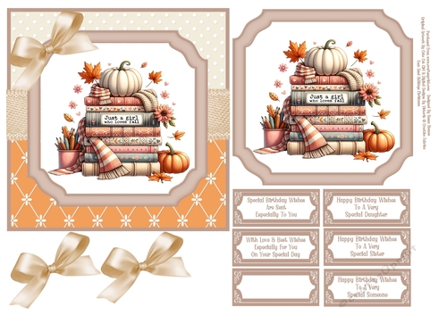 Just A Girl Who Loves Fall - 6x6